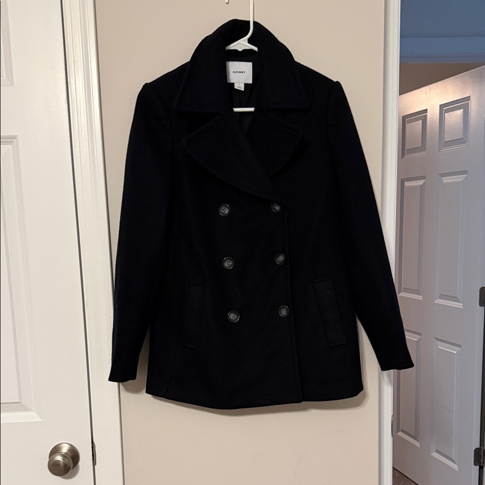 Old Navy Women's Classic Black Peacoat